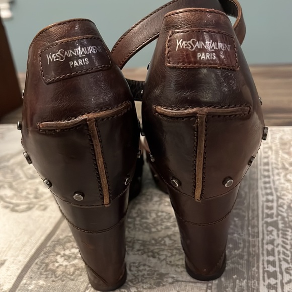 Yves Saint Laurent -Rive Gauche Wedges - Picture 12 of 15